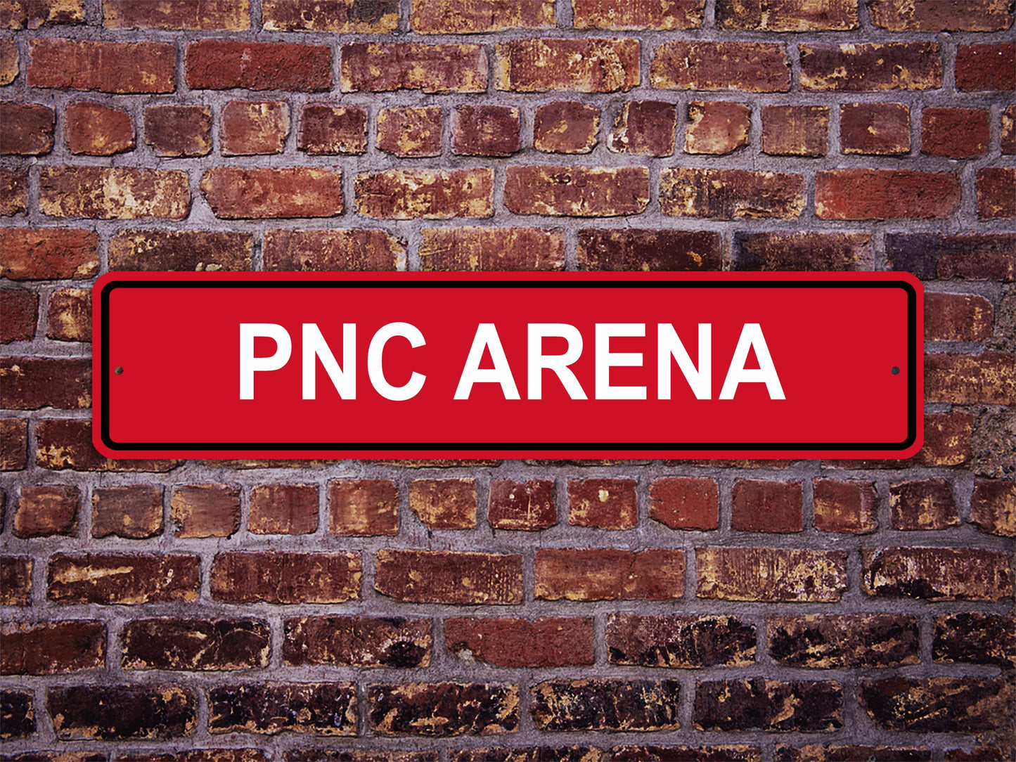 PNC Arena Street Sign Carolina Hurricanes NC State Wolfpack