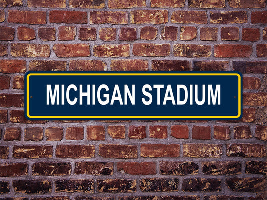 Michigan Stadium Street Sign Michigan Wolverines Football
