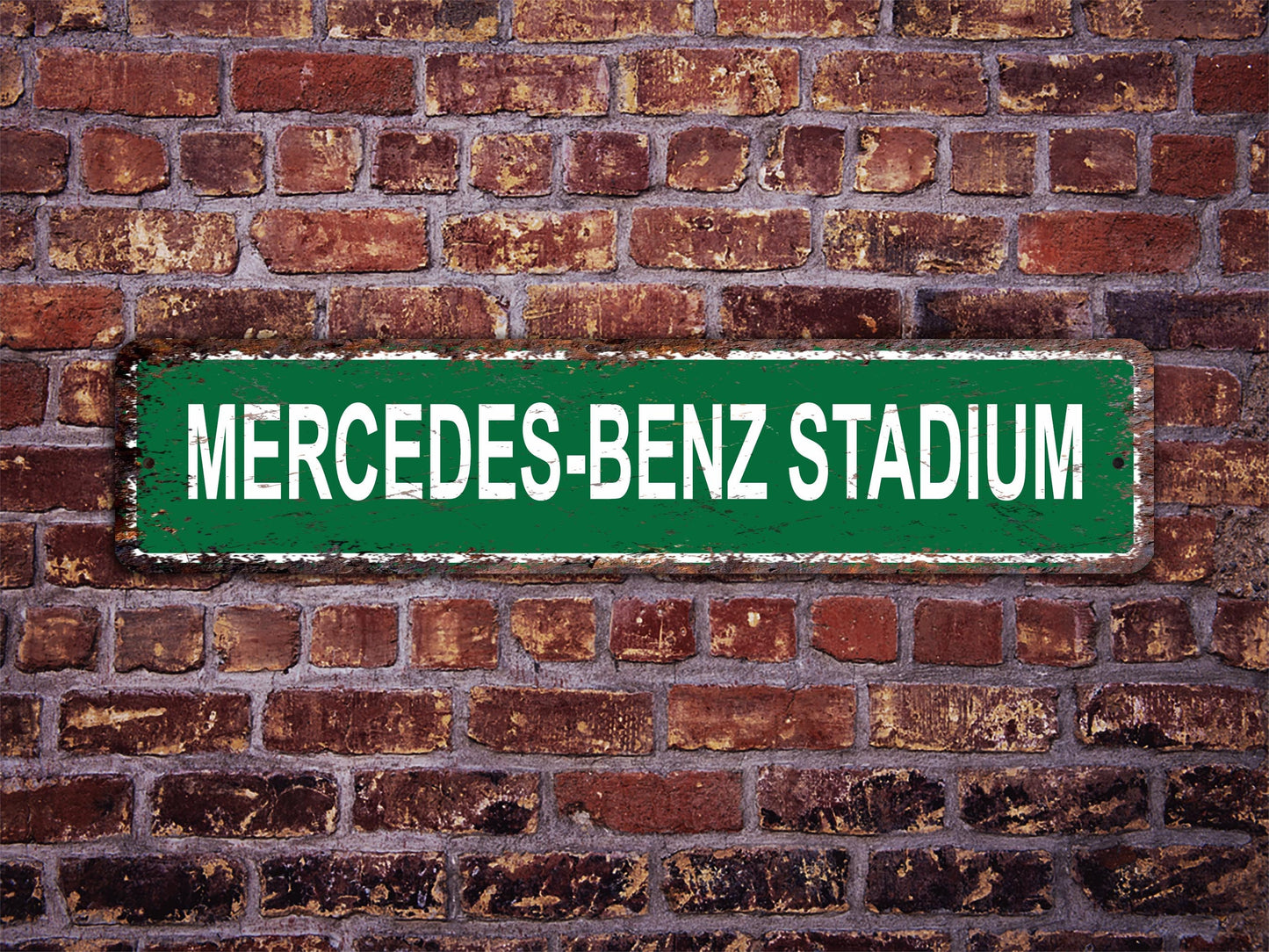 Mercedes-Benz Stadium Street Sign Atlanta Falcons Football
