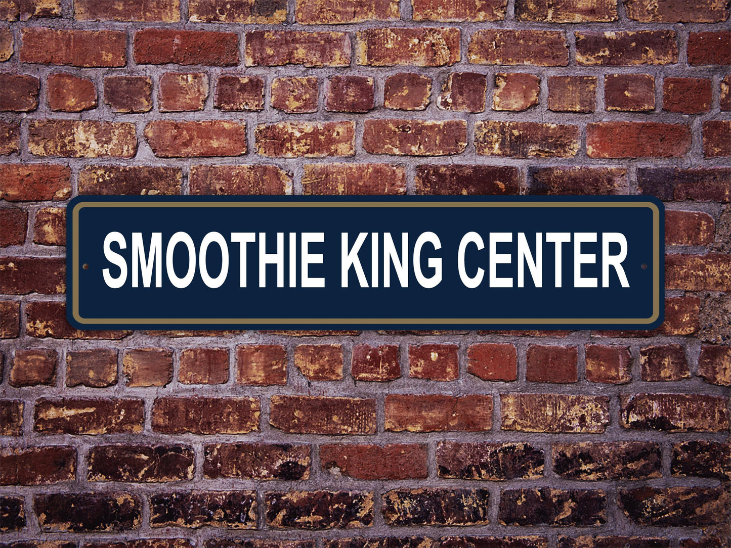 Smoothie King Center Street Sign New Orleans Pelicans Basketball
