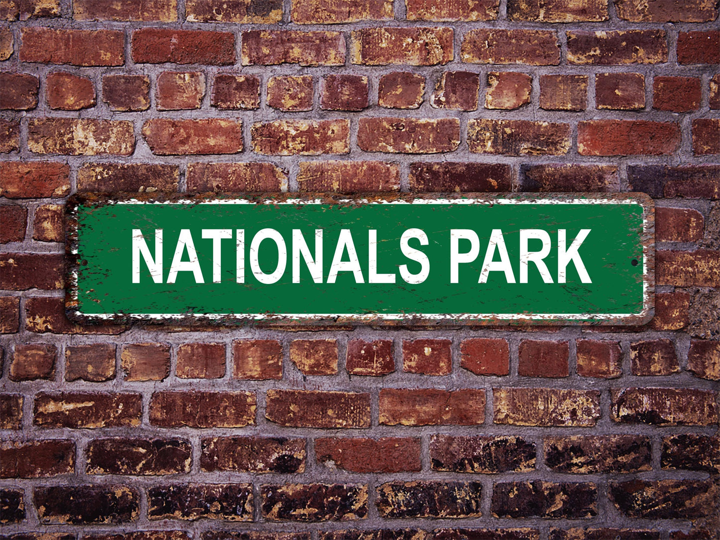 Nationals Park Stadium Street Sign Washington Nationals Baseball Road
