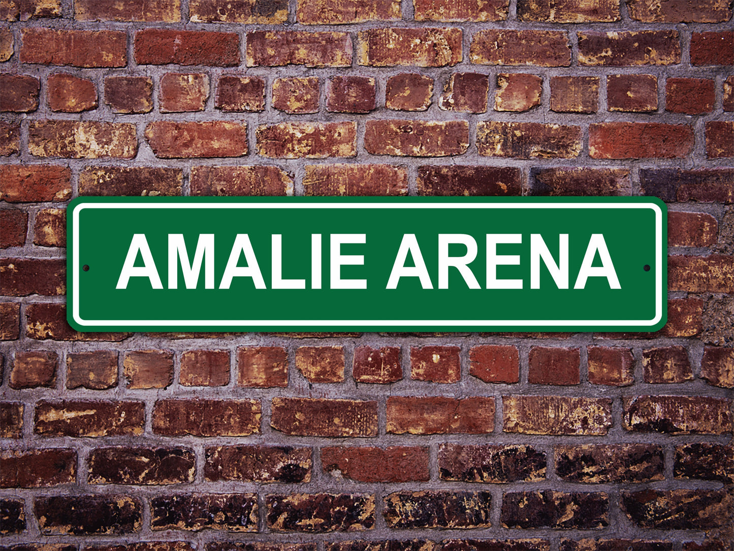 Amalie Arena Street Sign Tampa Bay Lightning Hockey