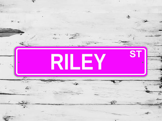 Riley Street Sign Personalized Custom Name Gift