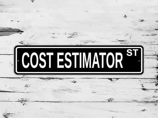 Cost Estimator Street Sign