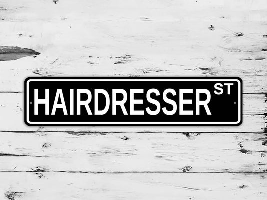 Hairdresser Street Sign