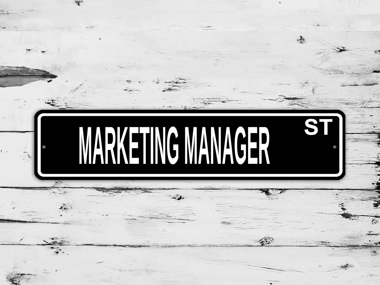Marketing Manager Street Sign