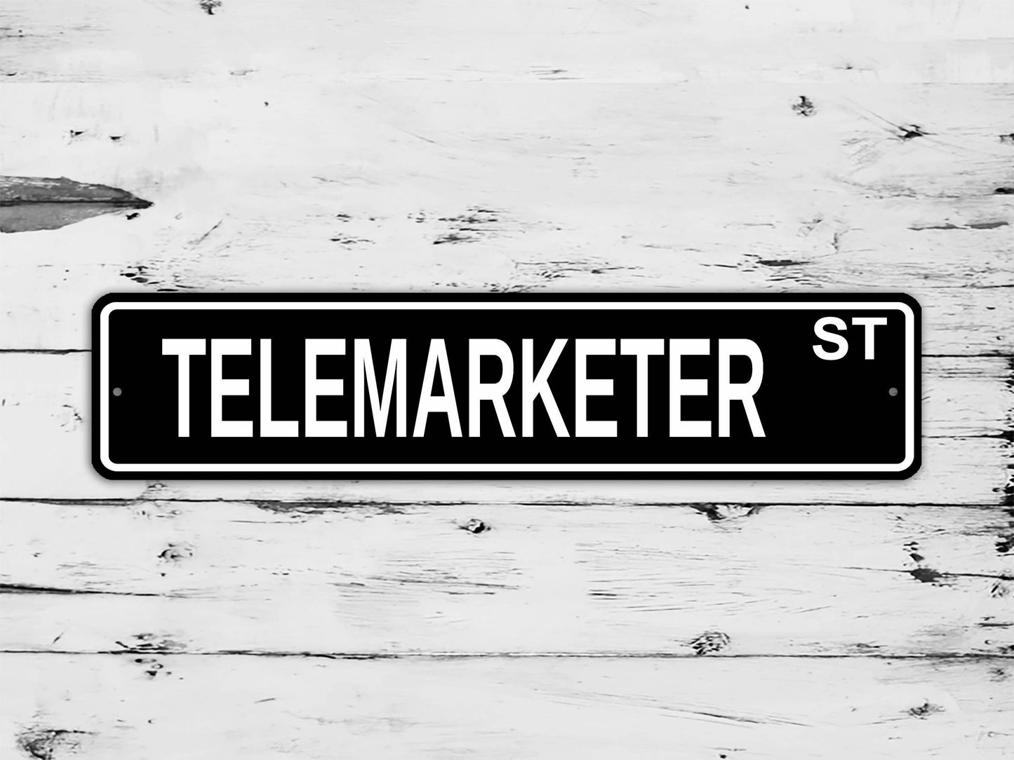 Telemarketer Street Sign