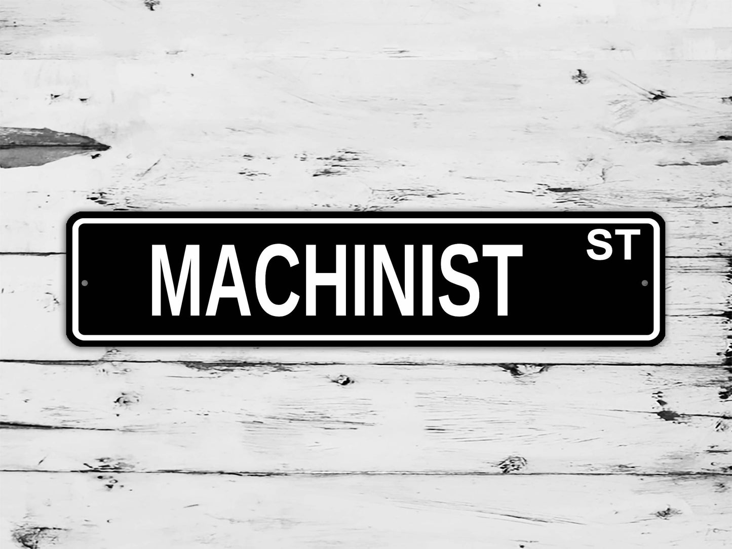 Machinist Street Sign