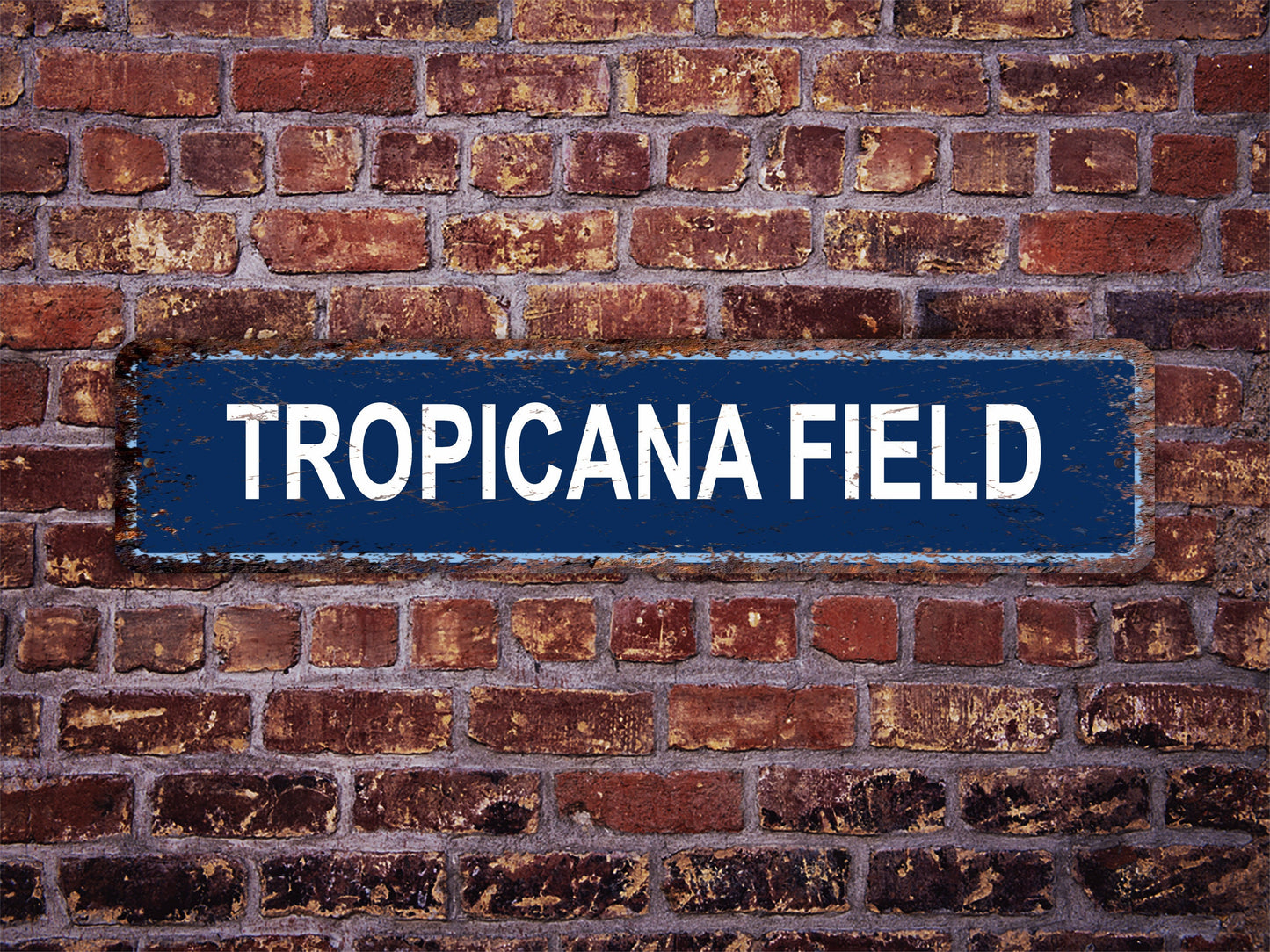 Tropicana Field Street Sign Tampa Bay Rays Baseball Road