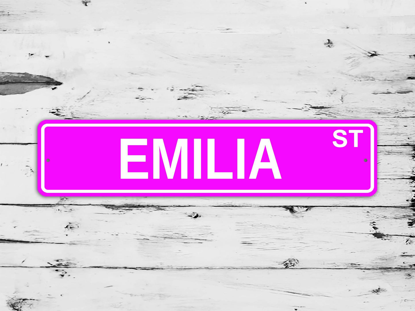 Emilia Street Sign Personalized Custom Name Gift