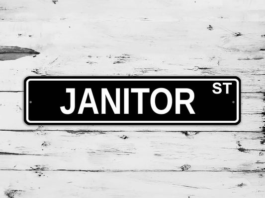 Janitor Street Sign