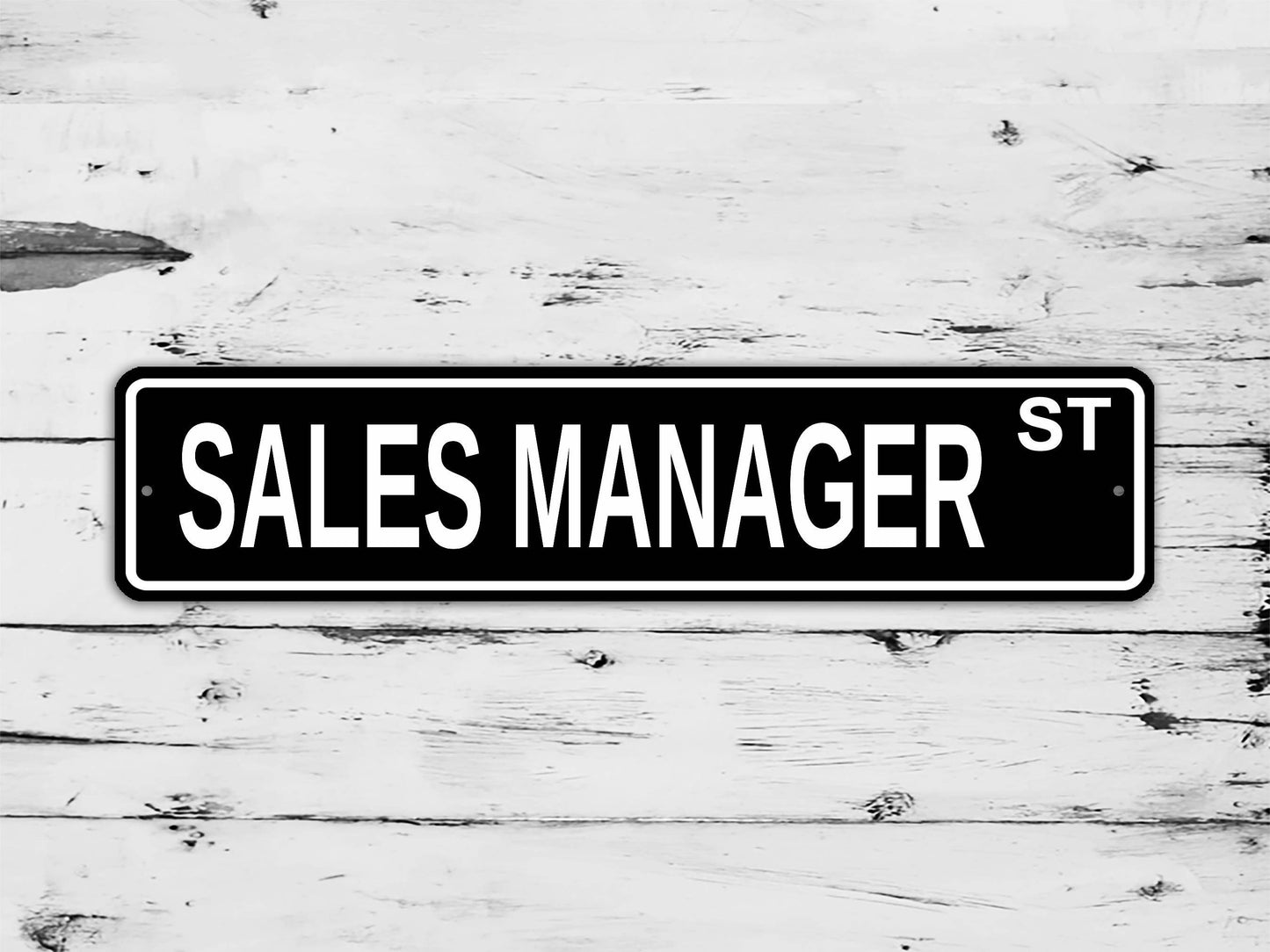 Sales Manager Street Sign