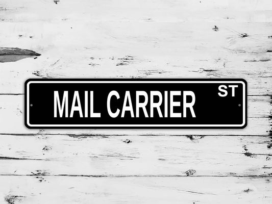 Mail Carrier Street Sign