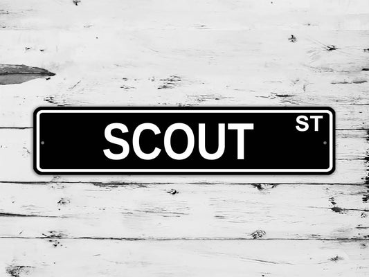 Scout Street Sign