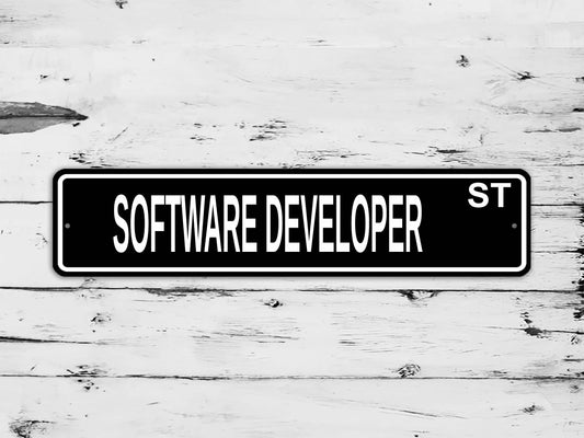 Software Developer Street Sign