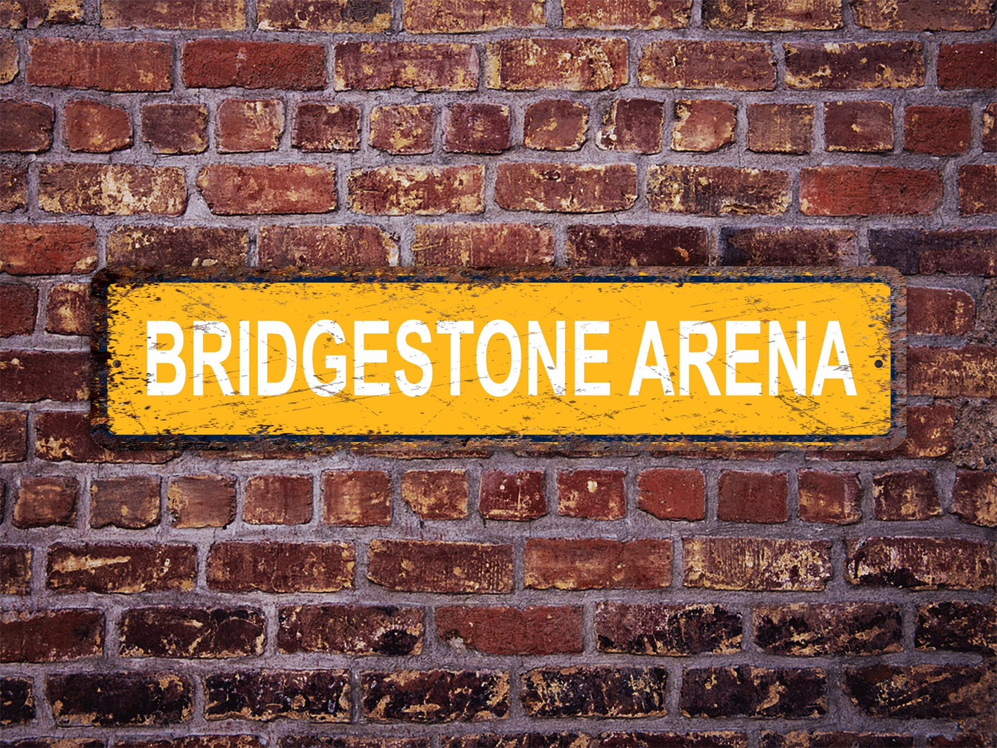 Bridgestone Arena Street Sign Nashville Predators Hockey