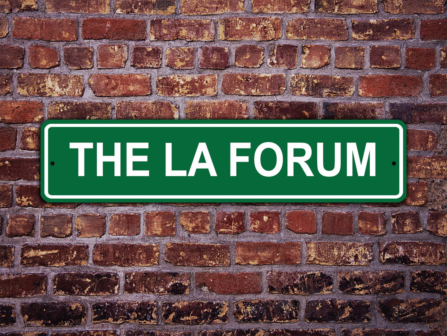 The LA Forum Street Sign Los Angeles Lakers Kings Basketball Hockey Highway