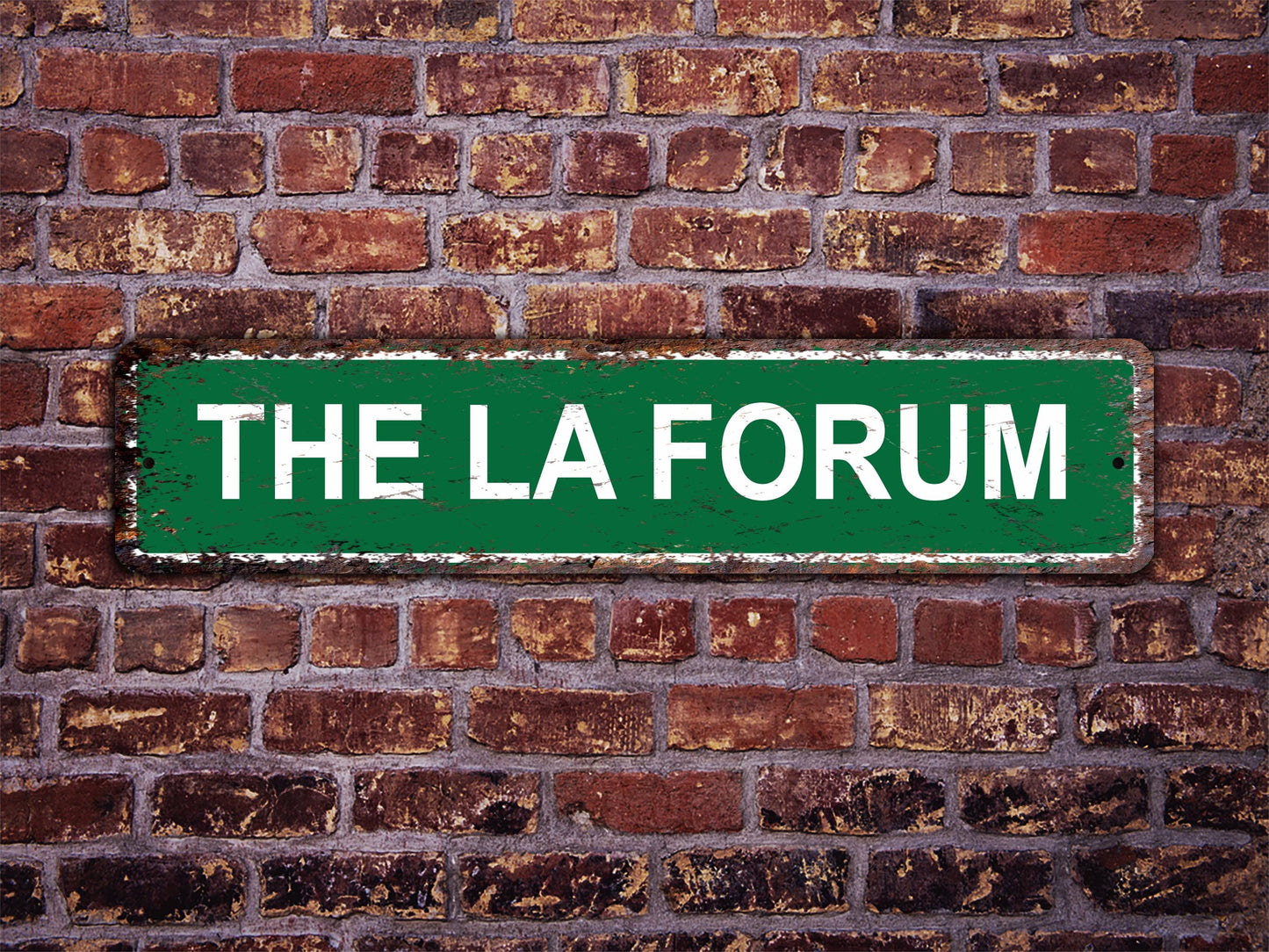 The LA Forum Street Sign Los Angeles Lakers Kings Basketball Hockey Highway