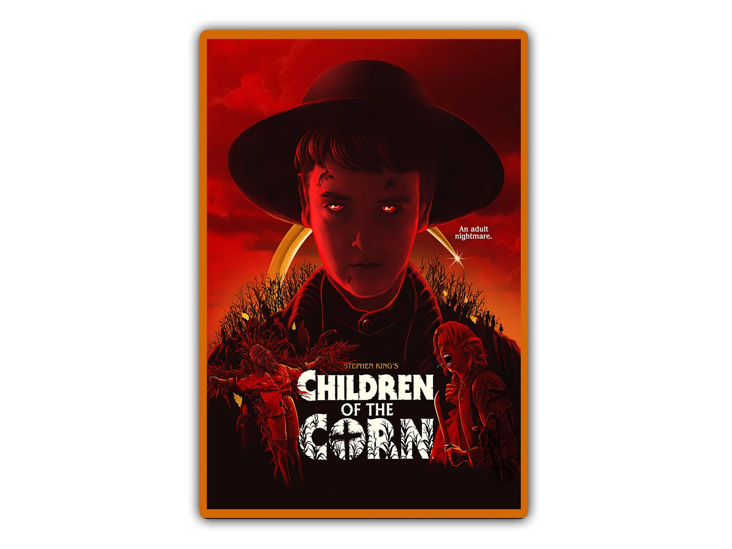 a poster of a young boy wearing a cowboy hat