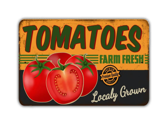 Farm Fresh Tomatoes Sign Vintage Style