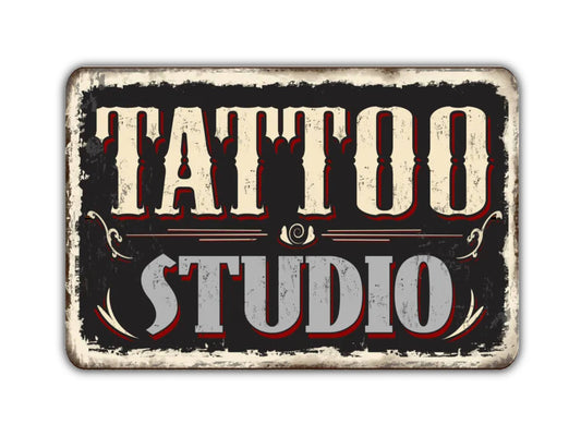 Tattoo Studio Sign Vintage Style