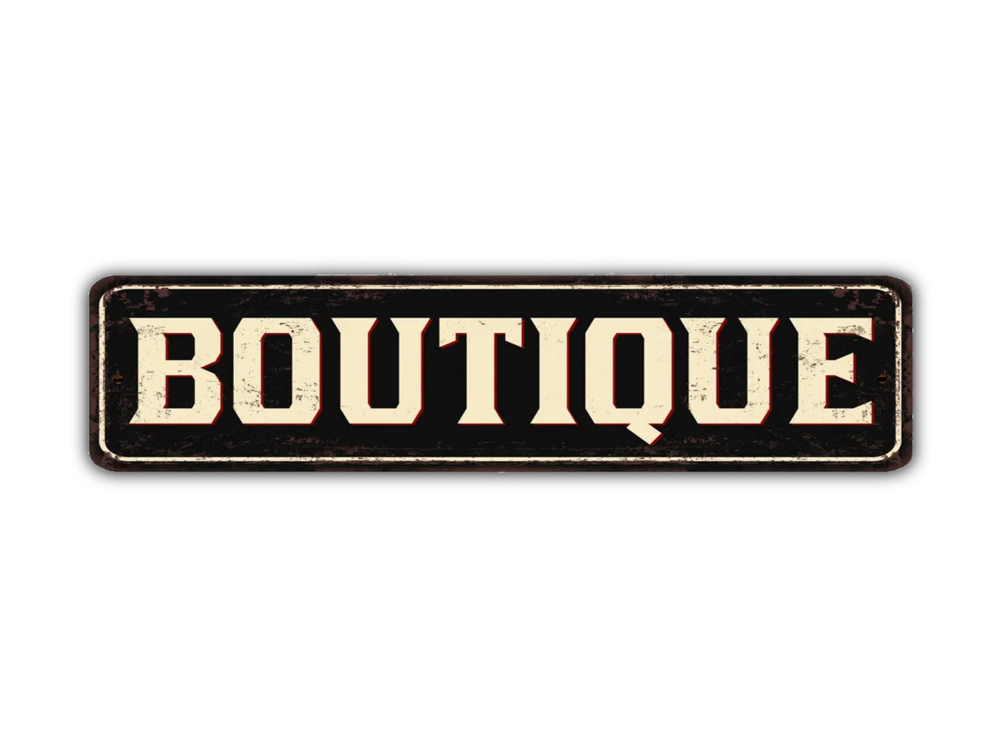 Boutique Street Sign Vintage Style