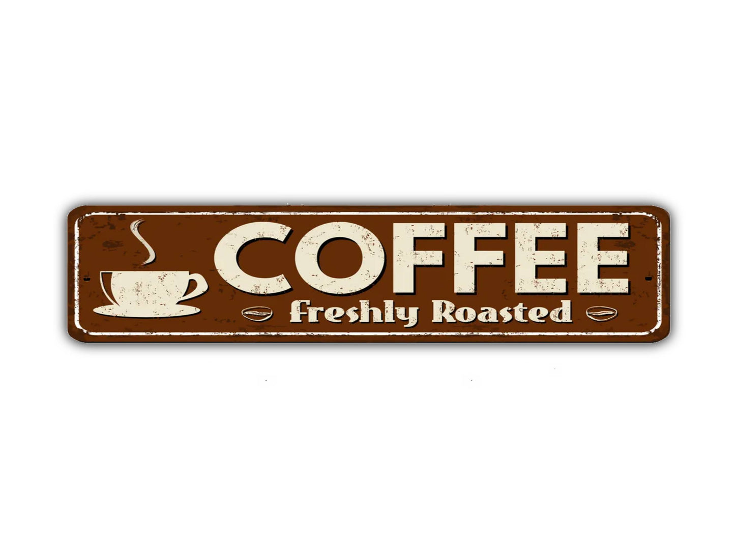 Coffee Street Sign Vintage Style