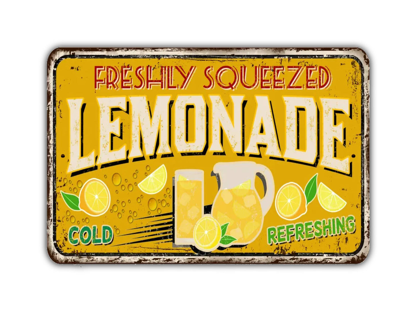 Fresh Squeezed Lemonade Sign Vintage Style