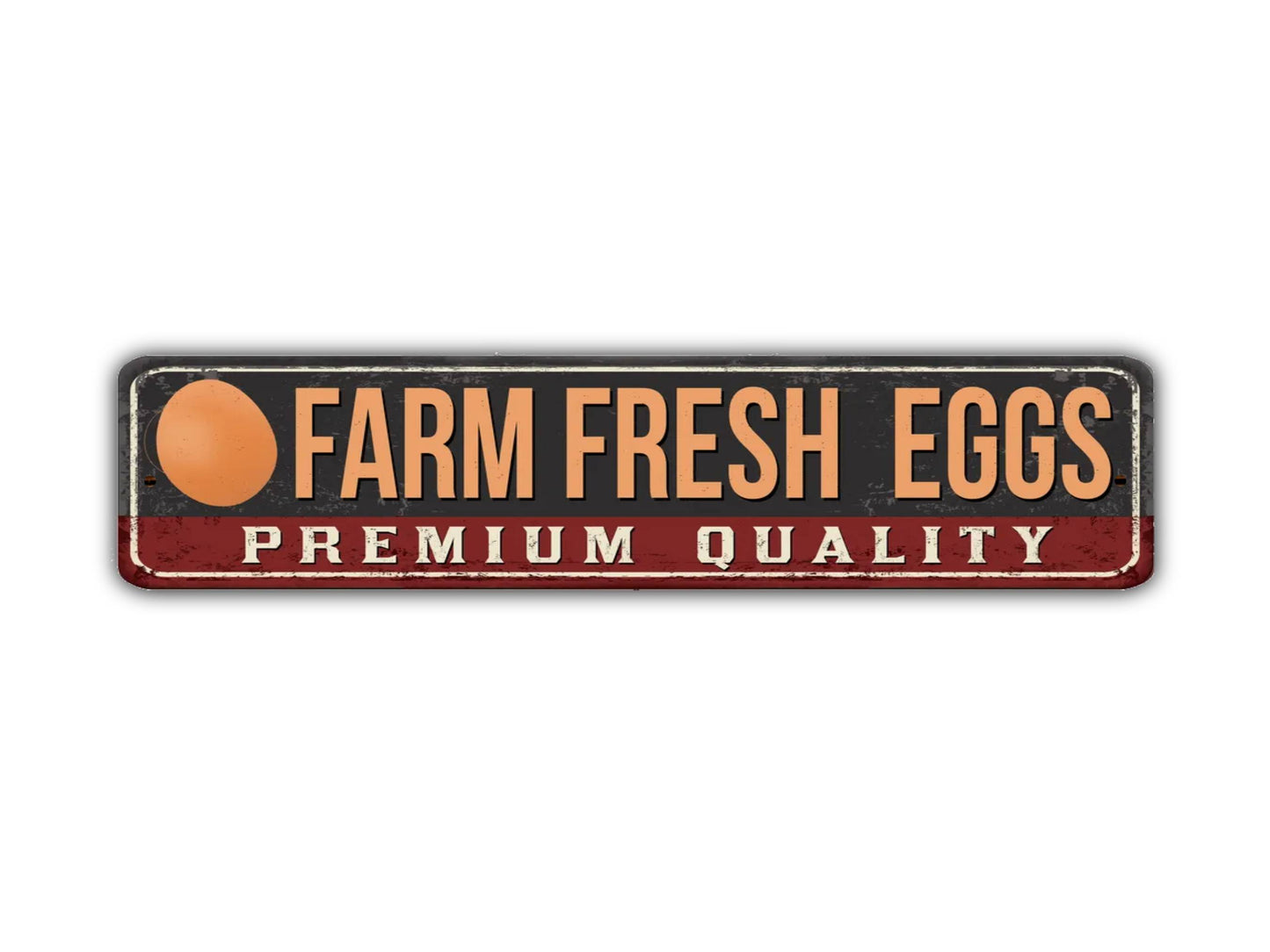 Farm Fresh Eggs Street Sign Vintage Style