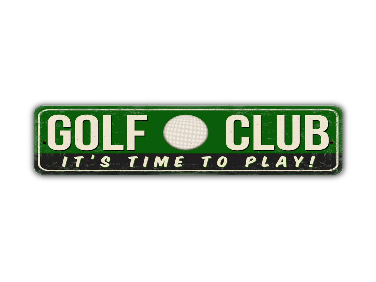 Golf Club Street Sign It's Time To Play Vintage Style