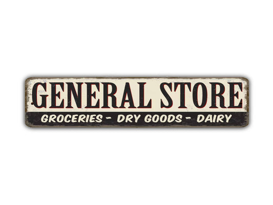 General Store Street Sign  Vintage Style