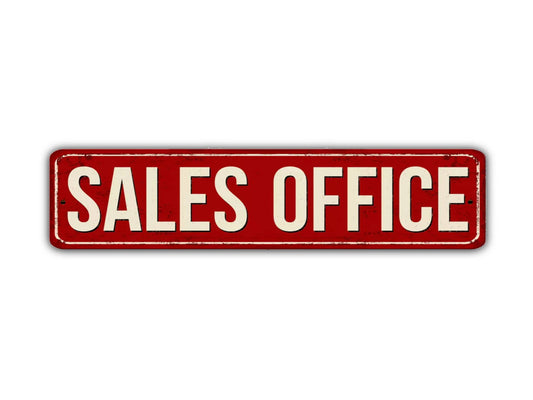 Sales Office Street Sign Vintage Style