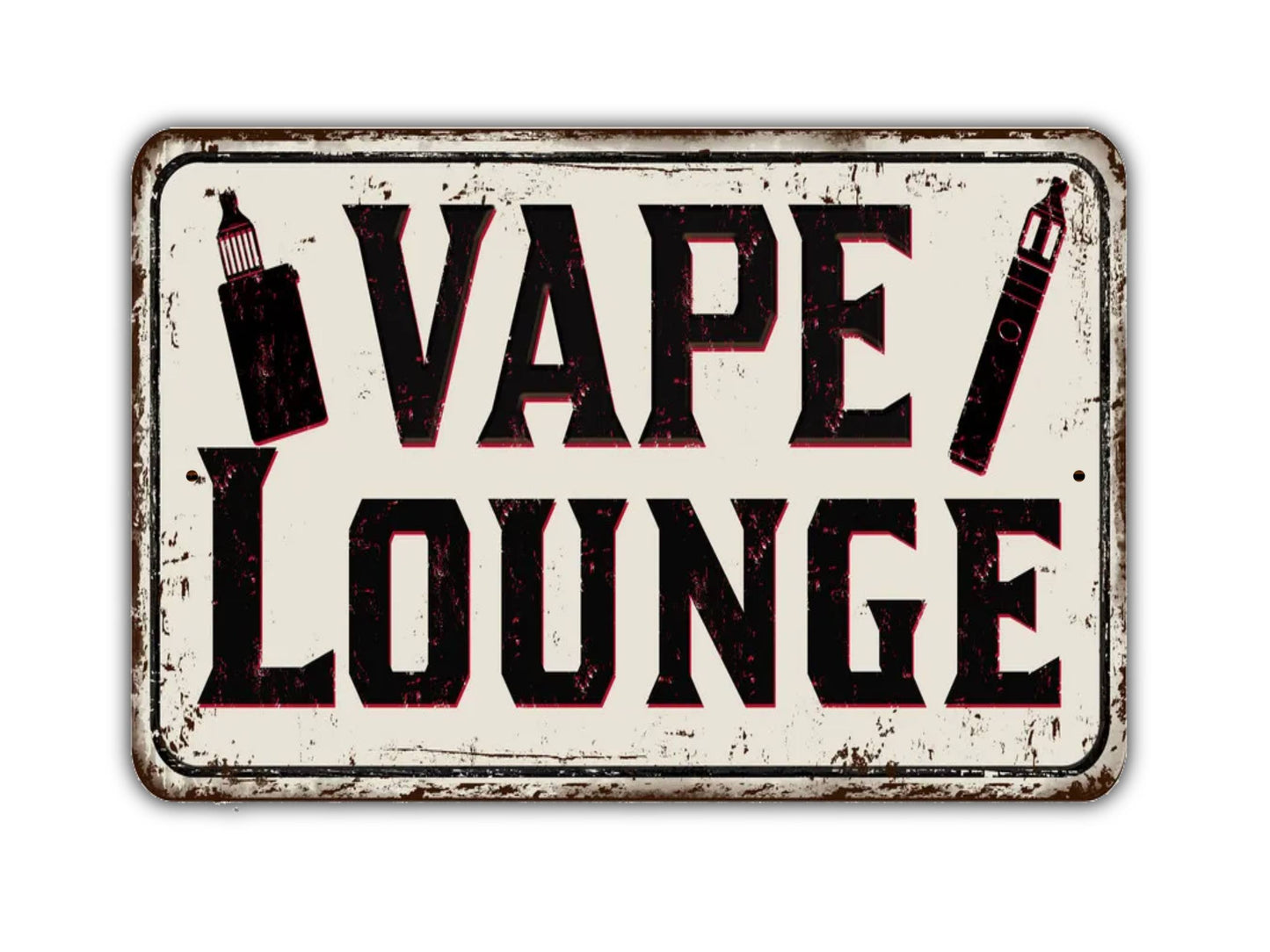 Vape Lounge Sign Vintage Style