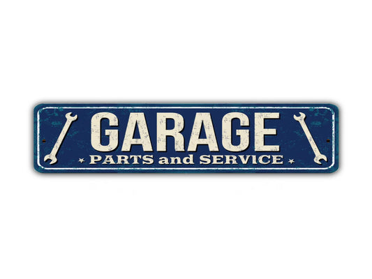 Garage Street Sign Parts And Service Vintage Style