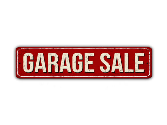 Garage Sale Street Sign Vintage Style