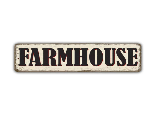 Farmhouse Street Sign Vintage Style