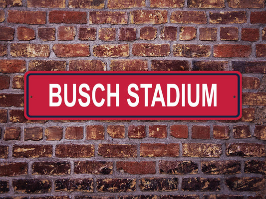 Busch Stadium Street Sign St. Louis Cardinals Baseball Road