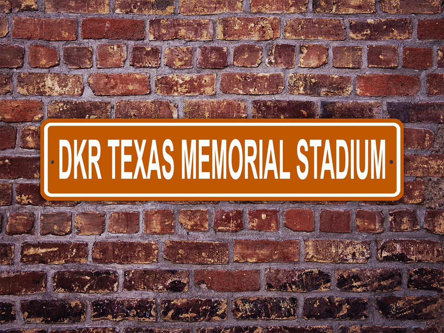 DKR Texas Memorial Stadium Street Sign Longhorns Austin Football