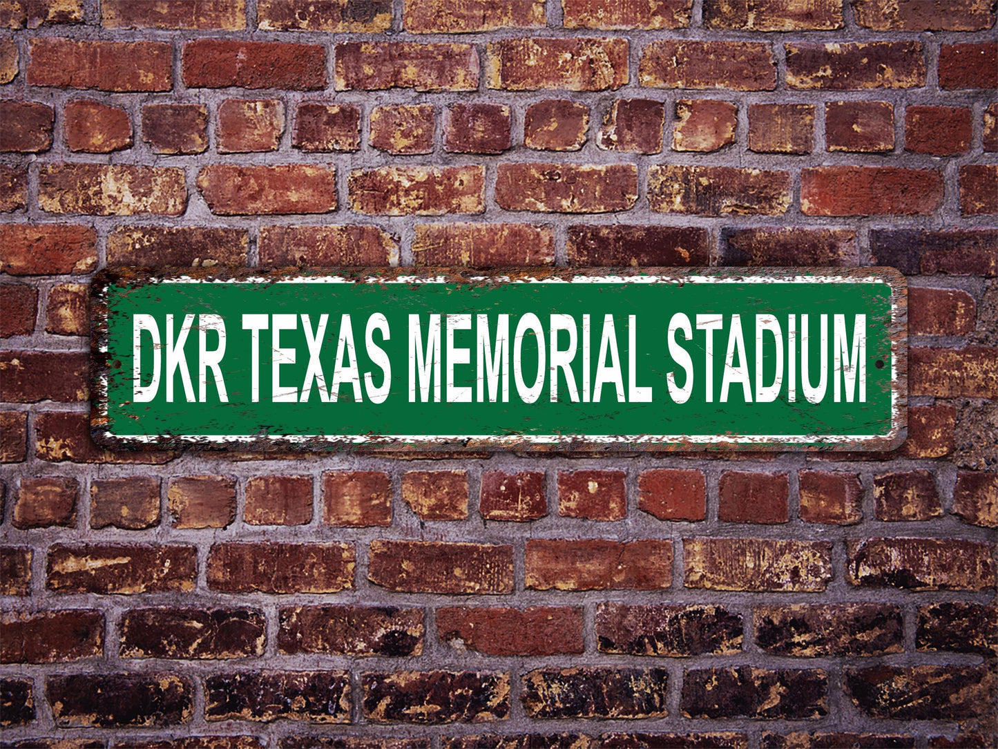 DKR Texas Memorial Stadium Street Sign Longhorns Austin Football