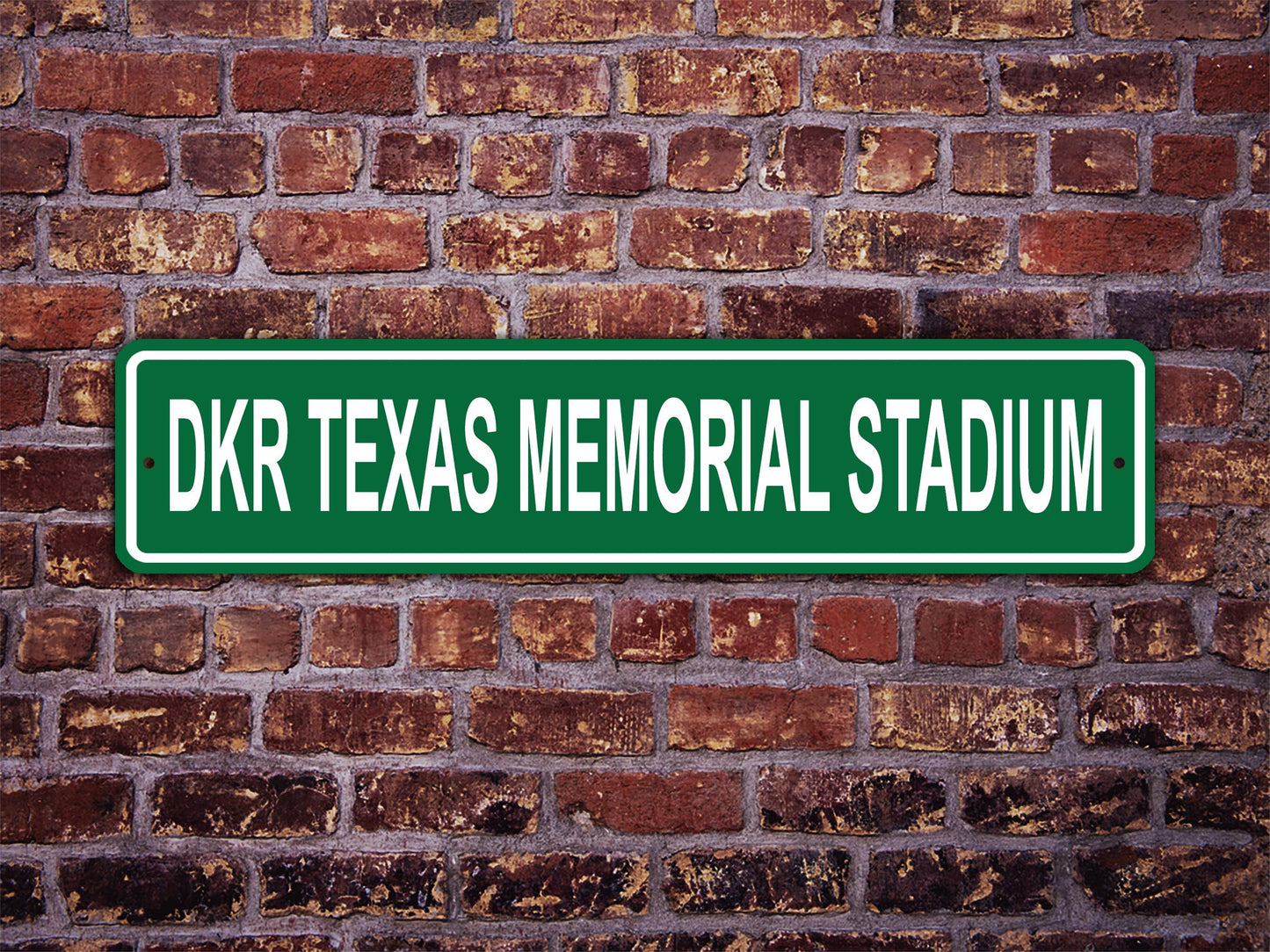 DKR Texas Memorial Stadium Street Sign Longhorns Austin Football