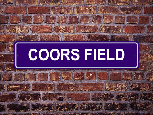 Coors Field Street Sign Colorado Rockies Baseball Road