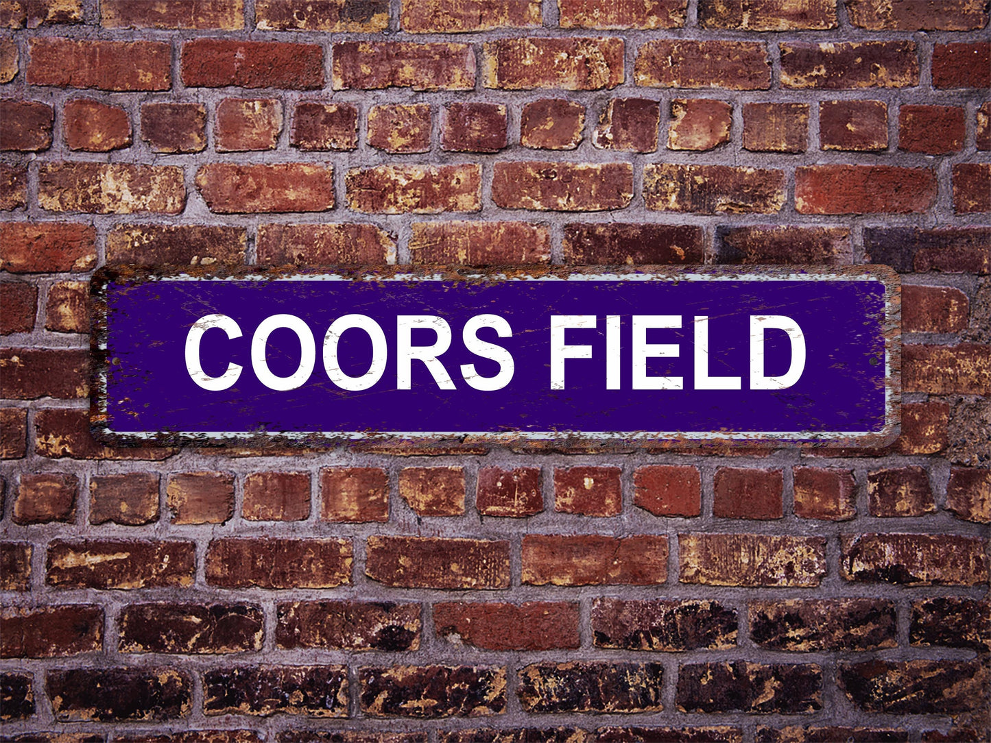 Coors Field Street Sign Colorado Rockies Baseball Road