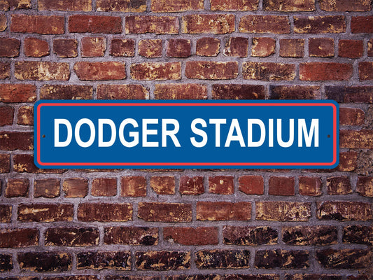 Dodger Stadium Street Sign Los Angeles Dodgers Baseball Road