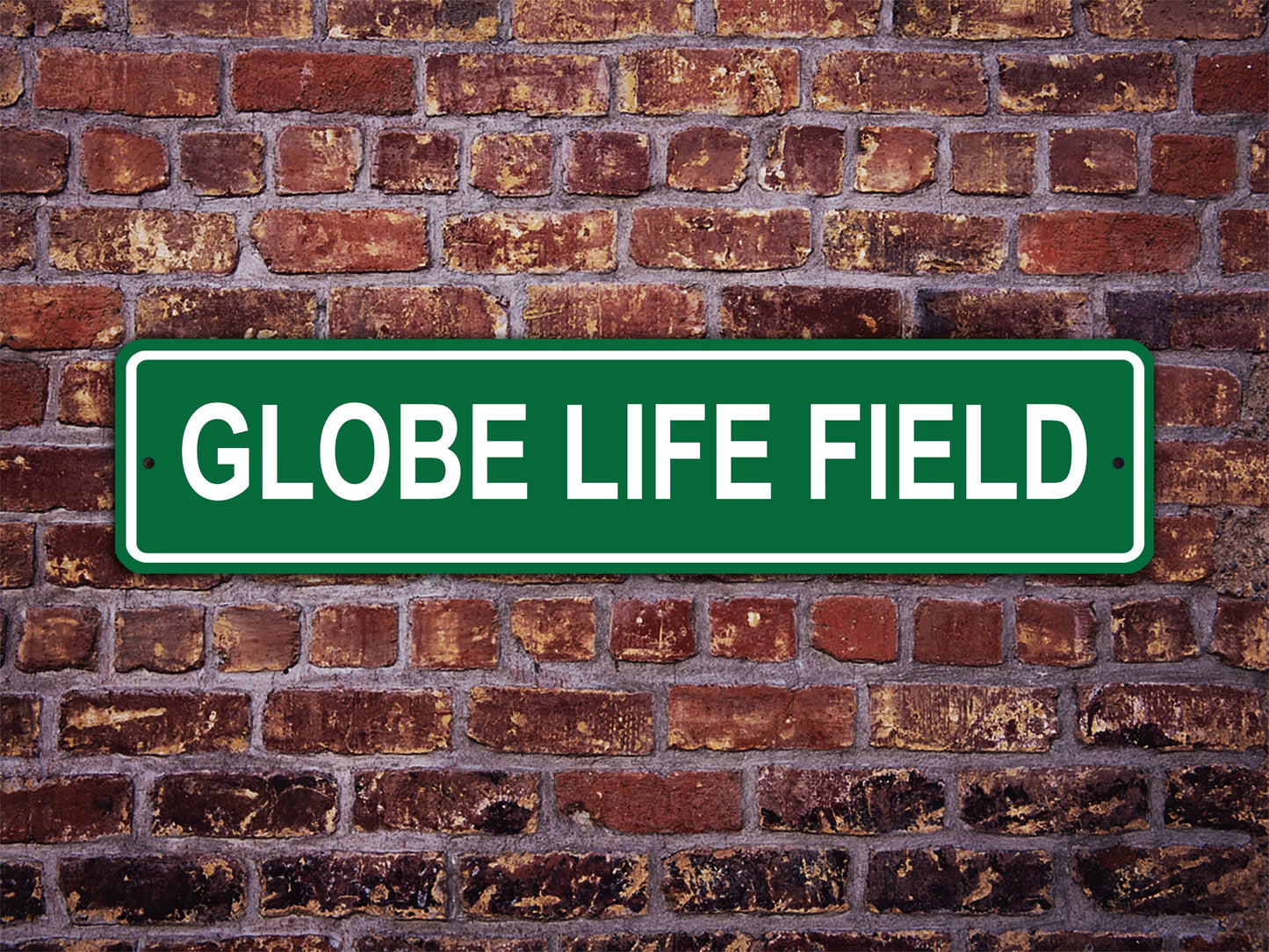 Globe Life Field Street Sign Texas Rangers Baseball Road