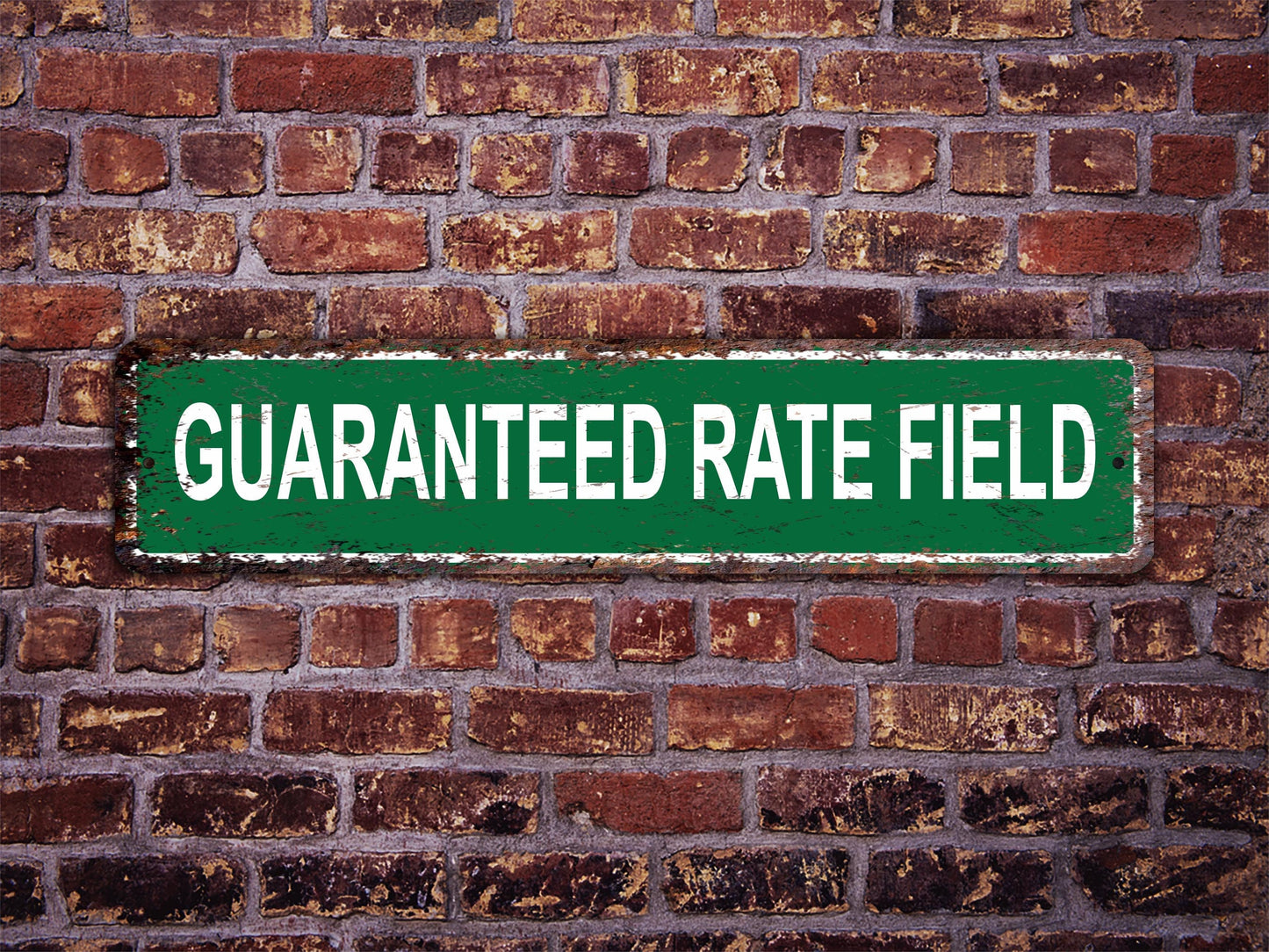 Guaranteed Rate Field Street Sign Chicago White Sox Baseball Road