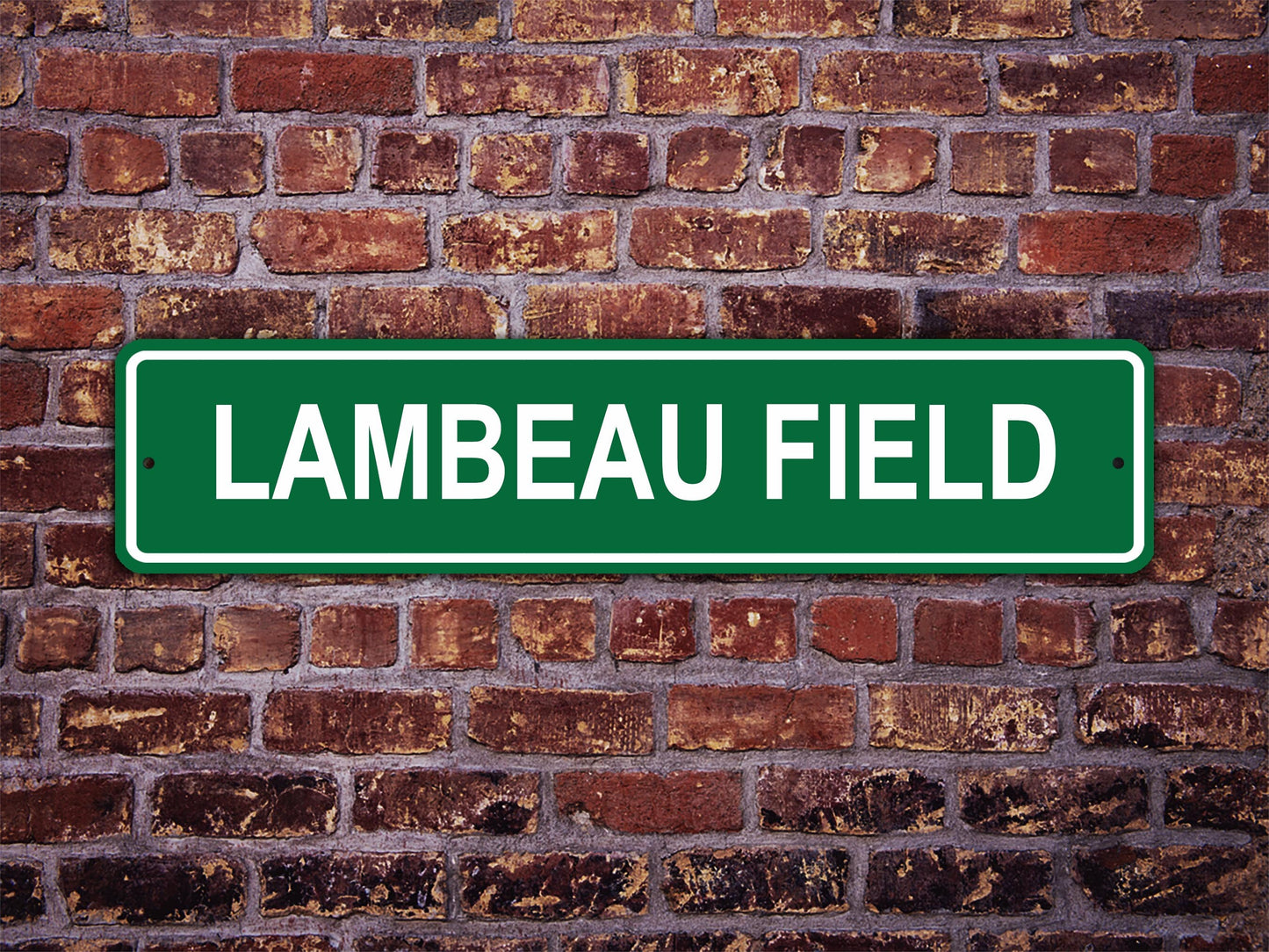 Lambeau Field Street Sign Green Bay Packers Football