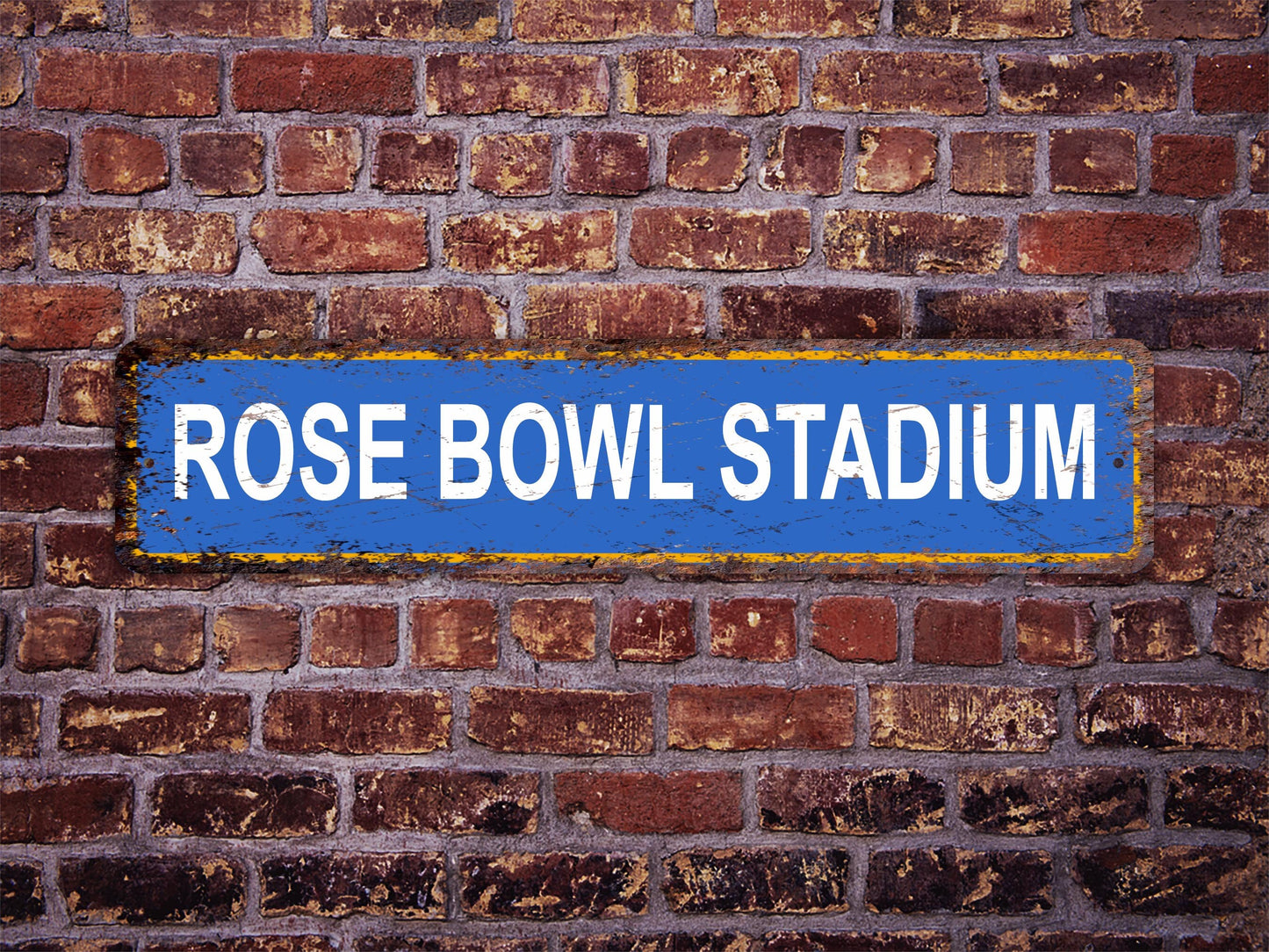 Rose Bowl Stadium Street Sign UCLA Bruins Football