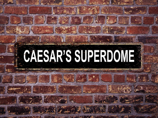 Caesar's Superdome Street Sign New Orleans Saints Football