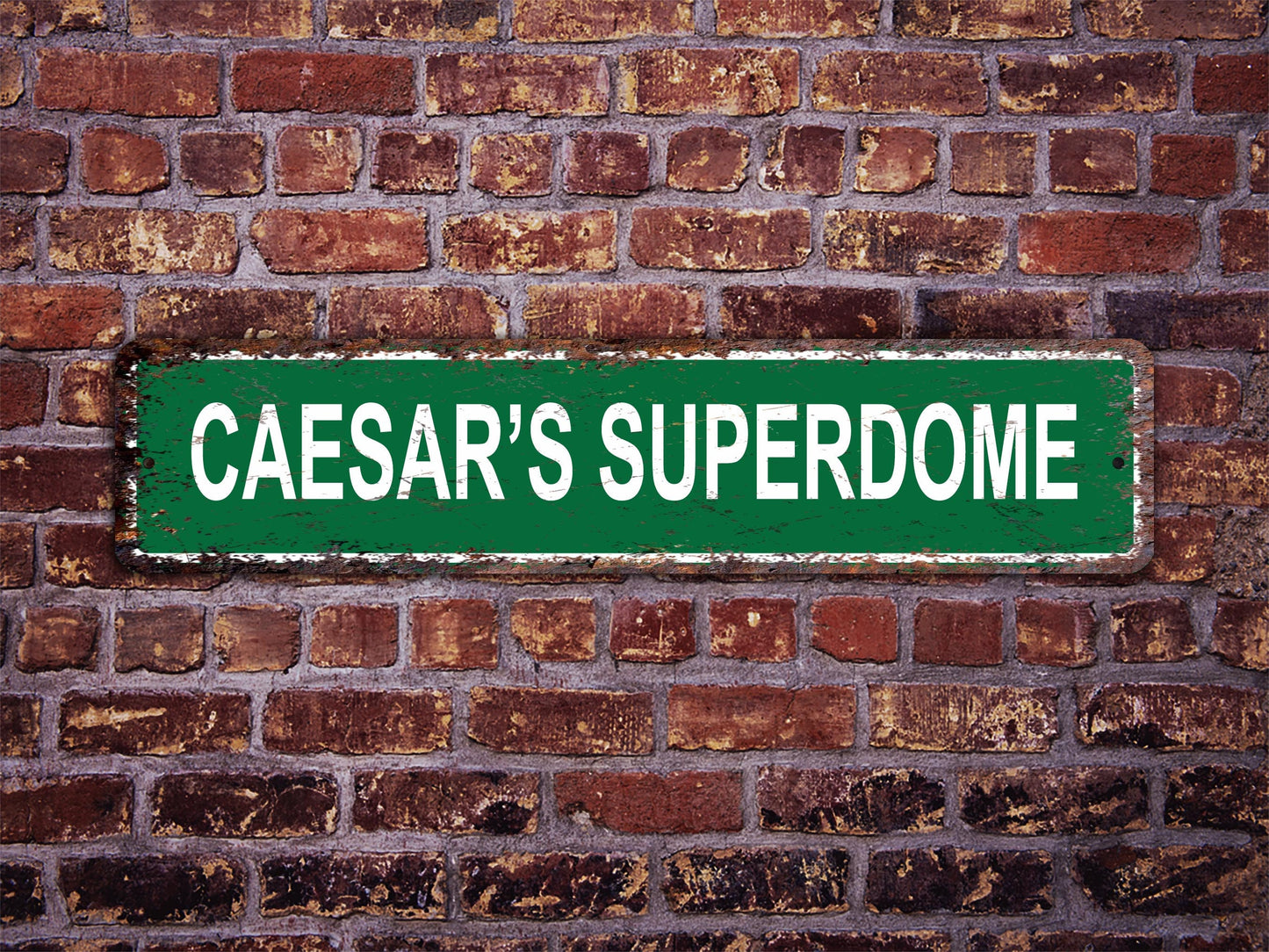 Caesar's Superdome Street Sign New Orleans Saints Football