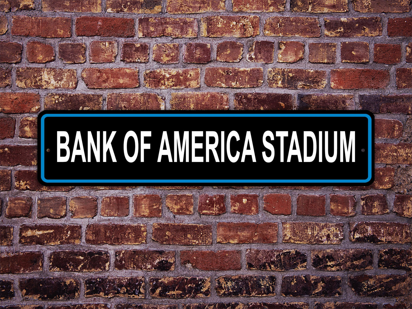 Bank of America Street Sign Carolina Panthers Football